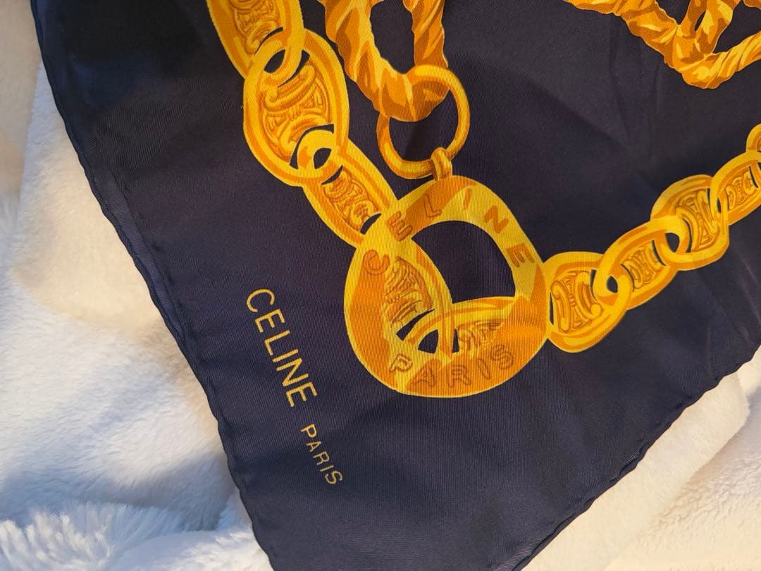 CELINE ヴィンテージ　シルクスカーフ