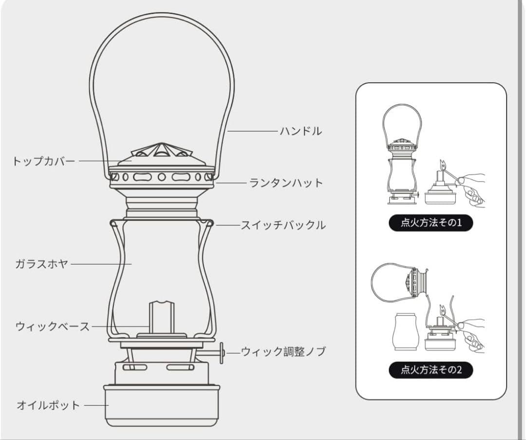 【新品・未使用品】 Thous Winds スケーターズランタン　オイルランタン