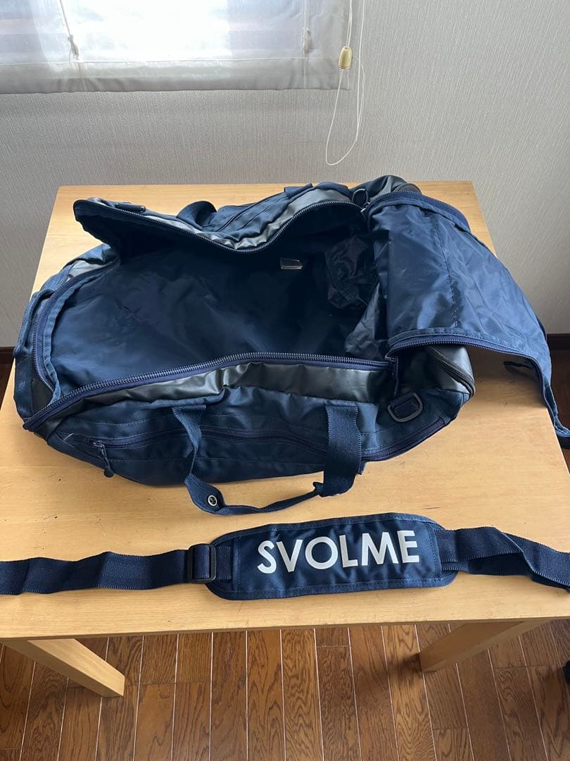 SVOLME 3WAYポストンバッグ ネイビー　サッカー　フットサル　遠征　合宿