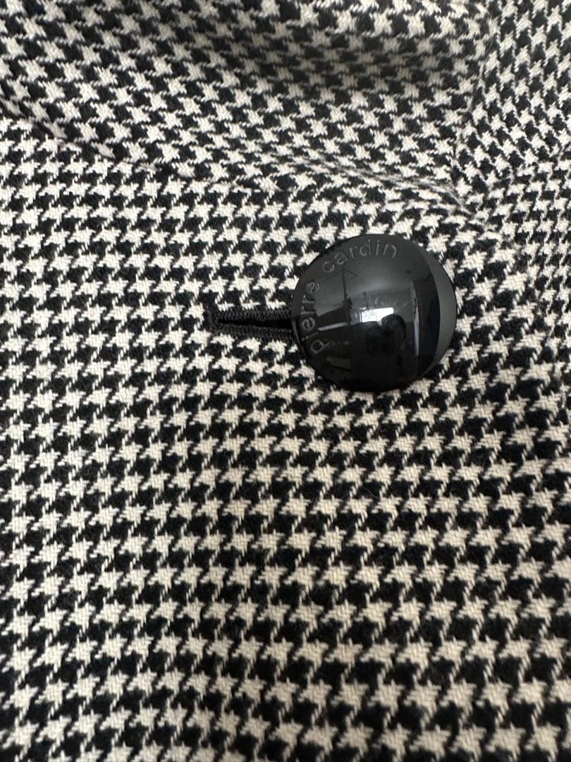 pierre cardin チェック柄 ケープコート