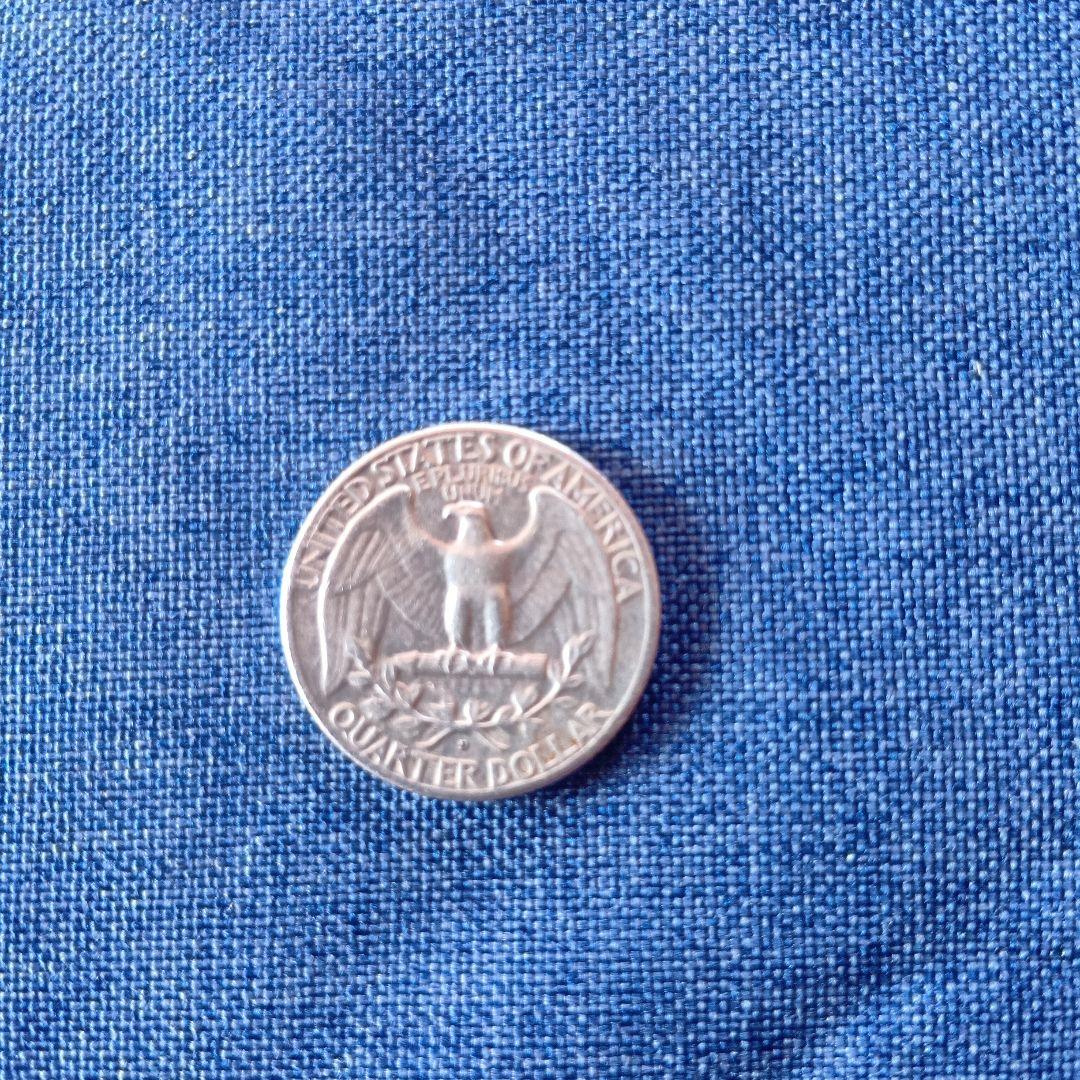 1964年 アメリカ合衆国 クォータ銀貨 4枚セット