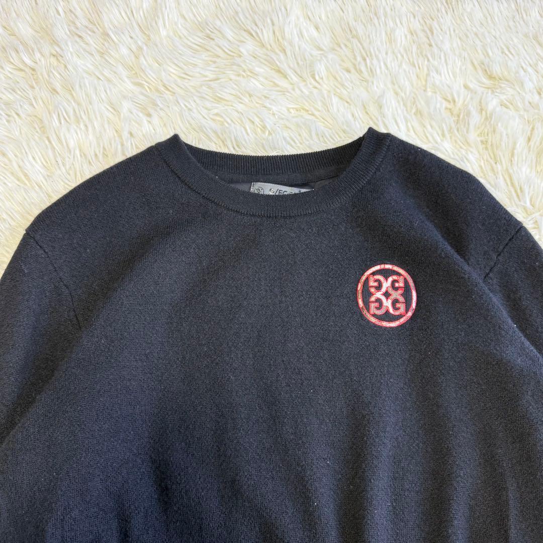 【ジーフォア】美品 ニットセーター 裏地付 カシミヤ混 3サイズ メンズ