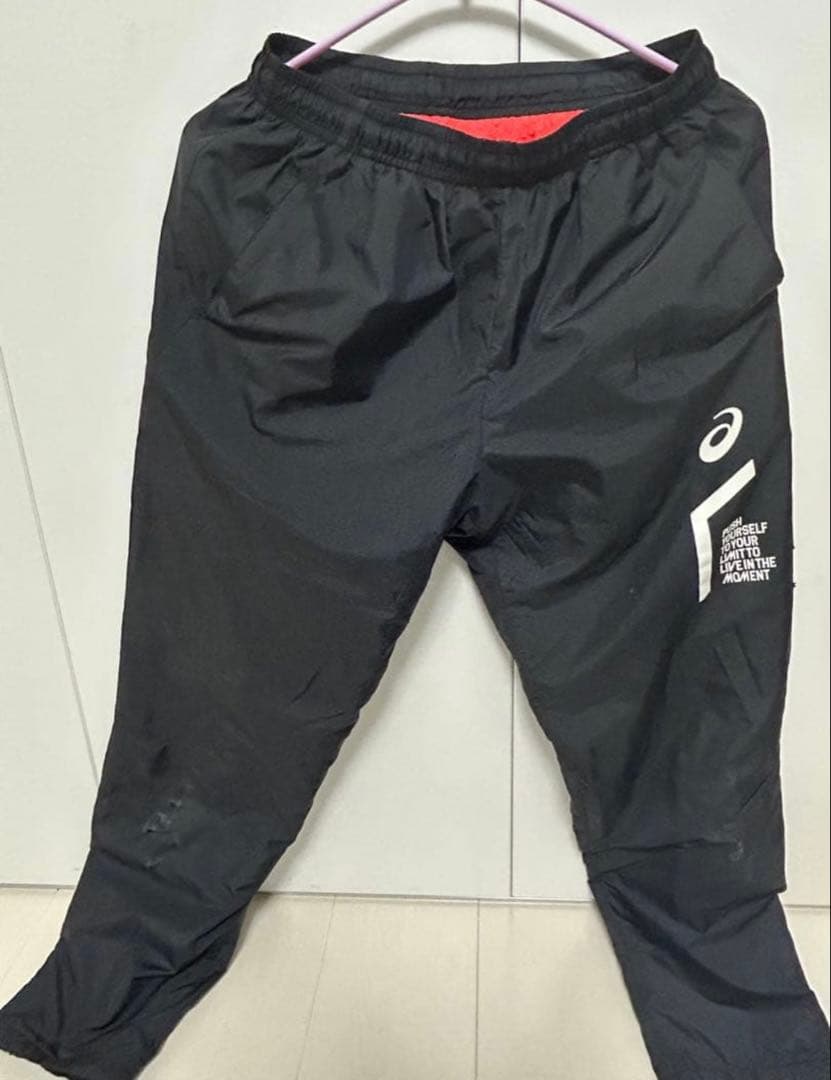 ASICS ジャケット&パンツセット ホワイト/ブラック