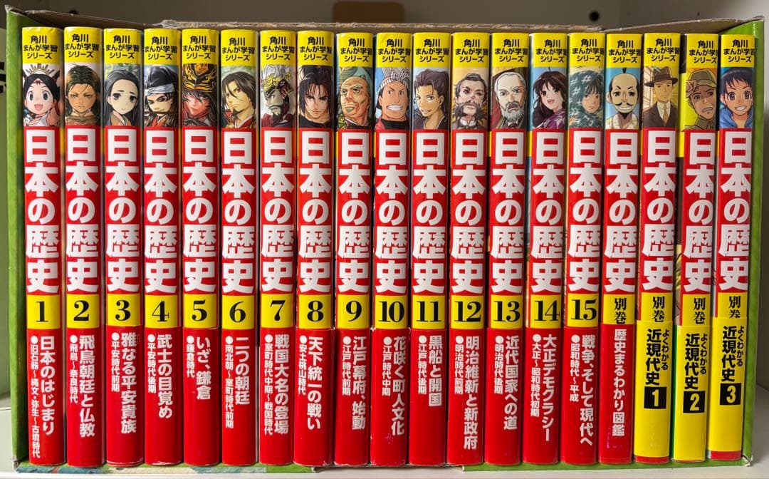 角川まんが学習シリーズ 日本の歴史 全15巻セット＋別巻4冊