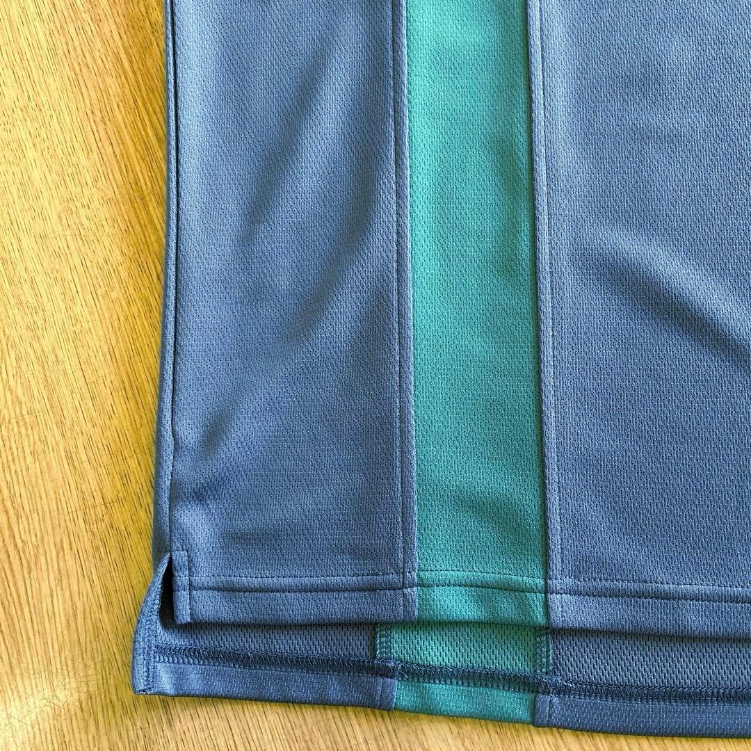 アドミラル　メンズテニスウエア ゲームシャツ　サイドストレートラインTEE　M
