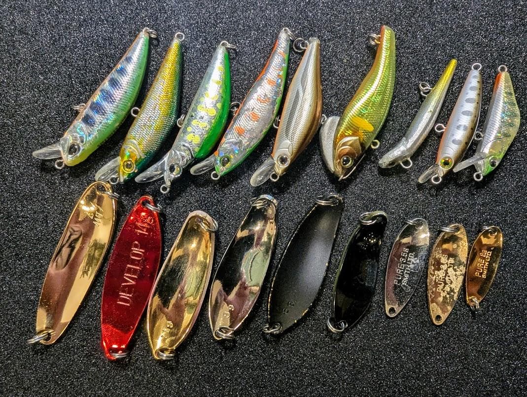 渓流トラウト ミノー スプーン18個セット リューキ Dコンタクト バックス 湖