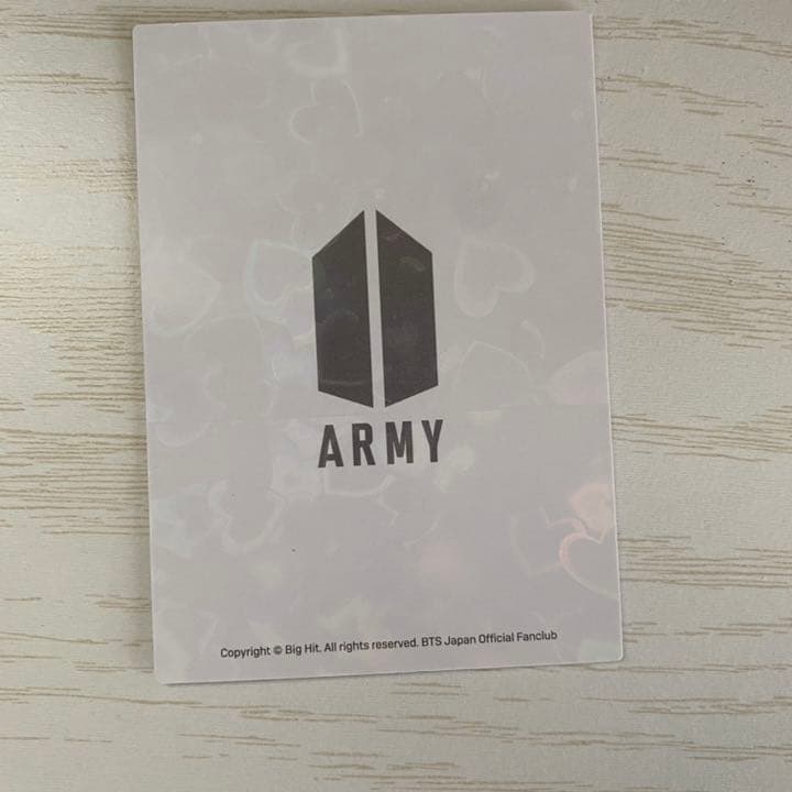 【公式】BTS テテ V FC継続 ホログラム トレカ 限定
