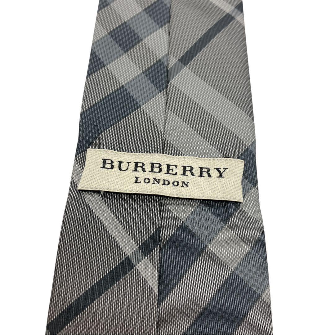 極美品　BURBERRY バーバリー ネクタイ ホースロゴ メガチェック