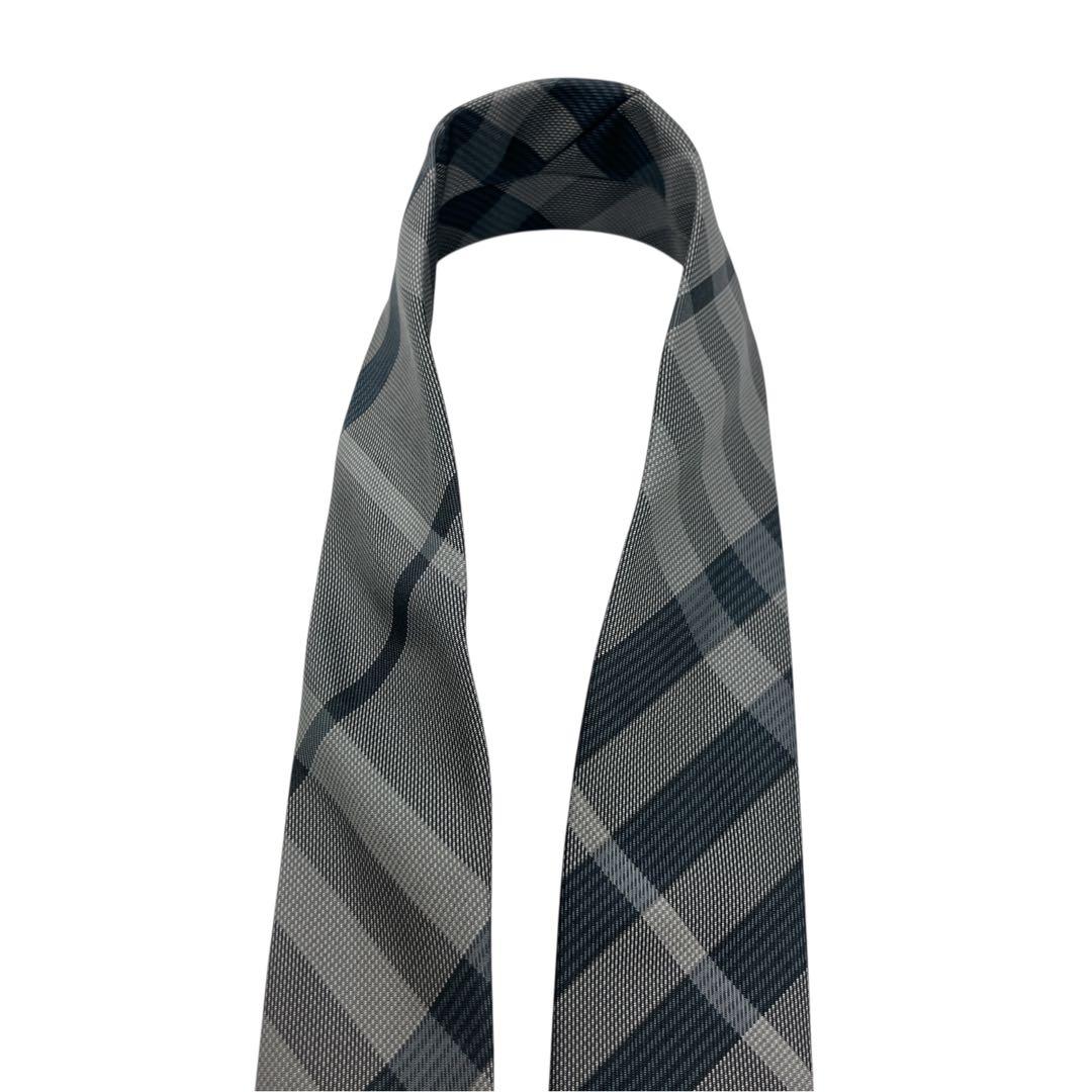 極美品　BURBERRY バーバリー ネクタイ ホースロゴ メガチェック