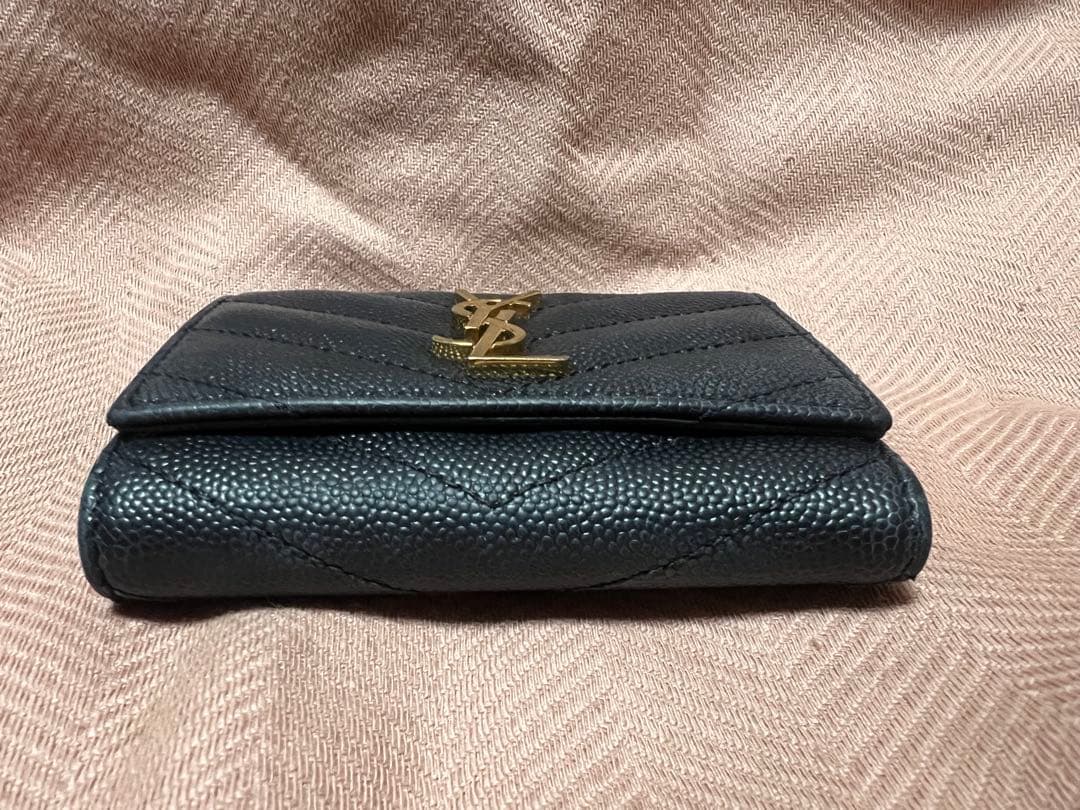 イヴサンローラン　6連キーケース　YSL カサンドラ　キャビアスキン