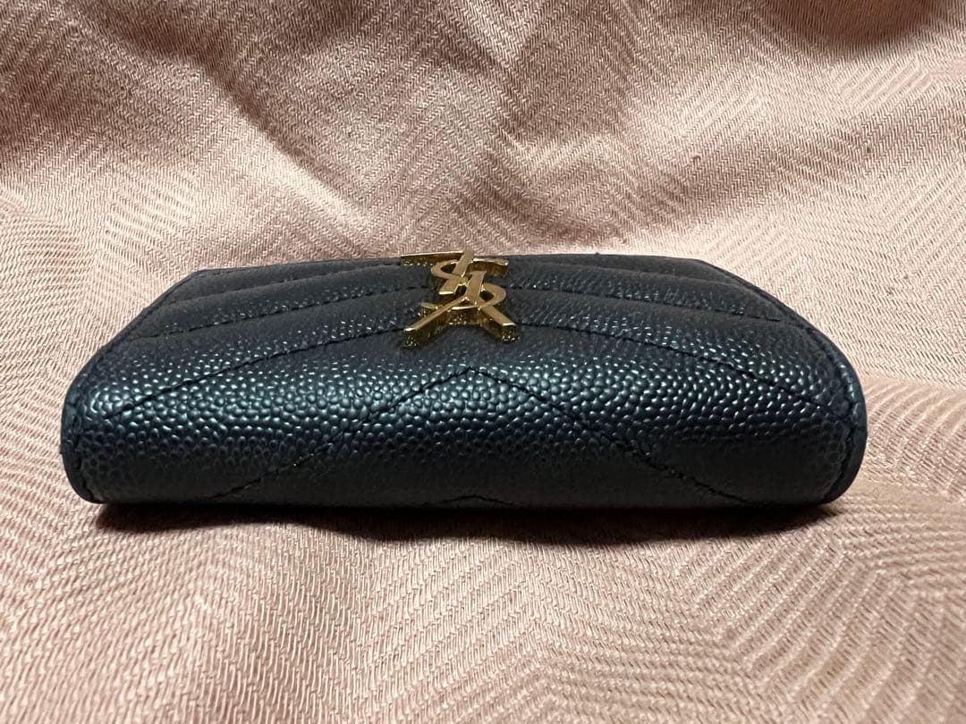 イヴサンローラン　6連キーケース　YSL カサンドラ　キャビアスキン