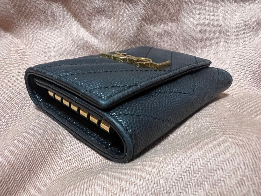 イヴサンローラン　6連キーケース　YSL カサンドラ　キャビアスキン