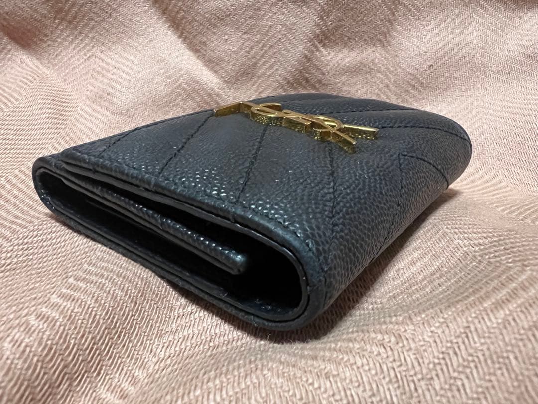 イヴサンローラン　6連キーケース　YSL カサンドラ　キャビアスキン