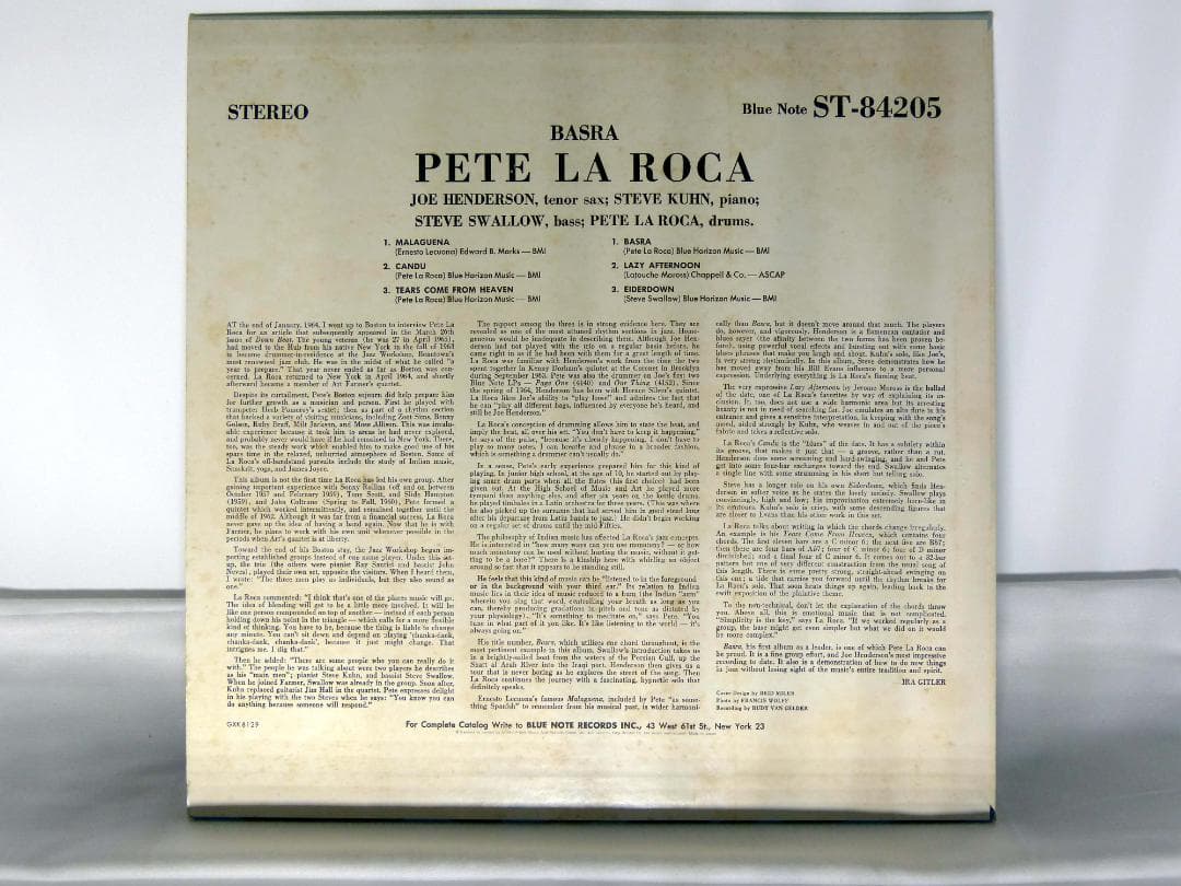 LP / Basra Pete La Roca 名盤 BST84205