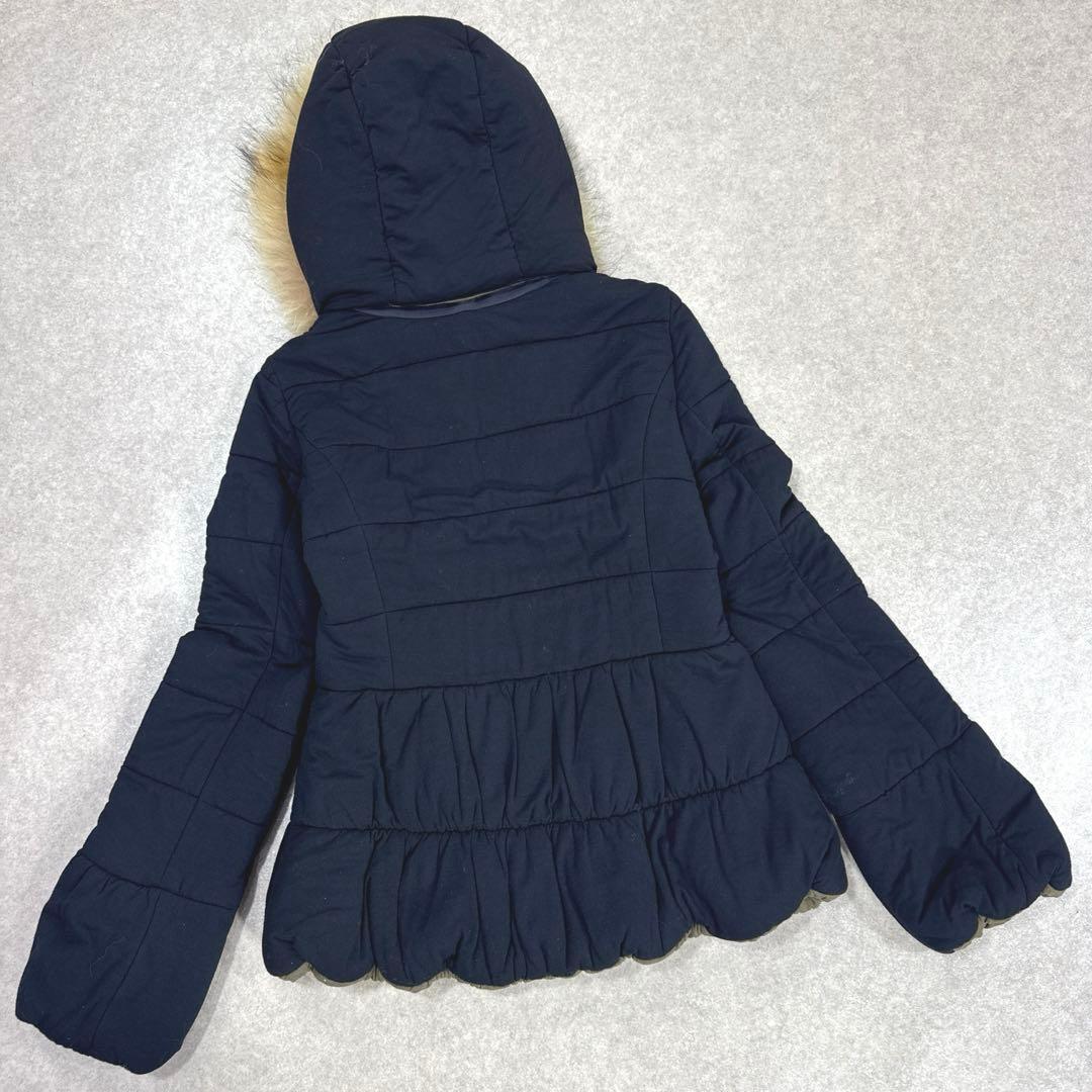 BURBERRY BLUE LABEL リバーシブル ファー 中綿ジャケット