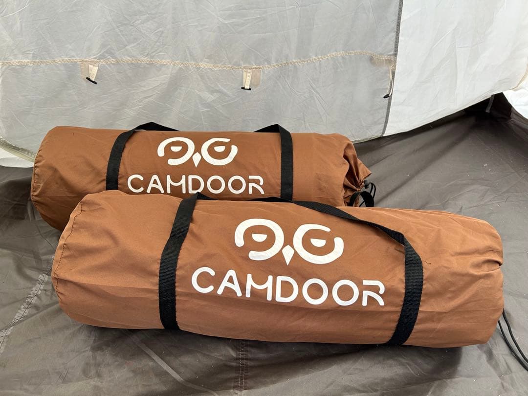 インフレーターマット　CAMDOOR 厚さ10cm ブラウン 2個組