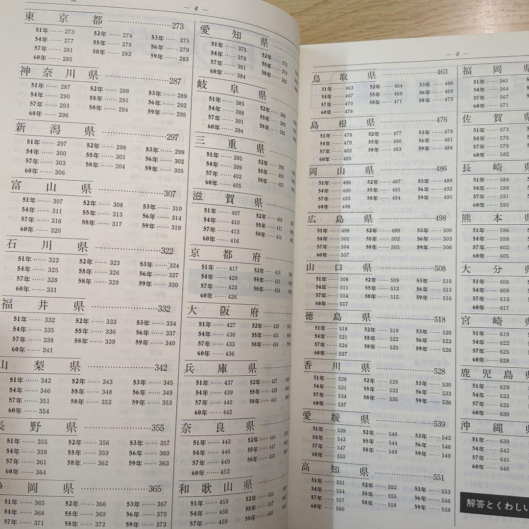昭和51年〜59年(1976年〜1984年) 全国公立高校入試問題正解 数学