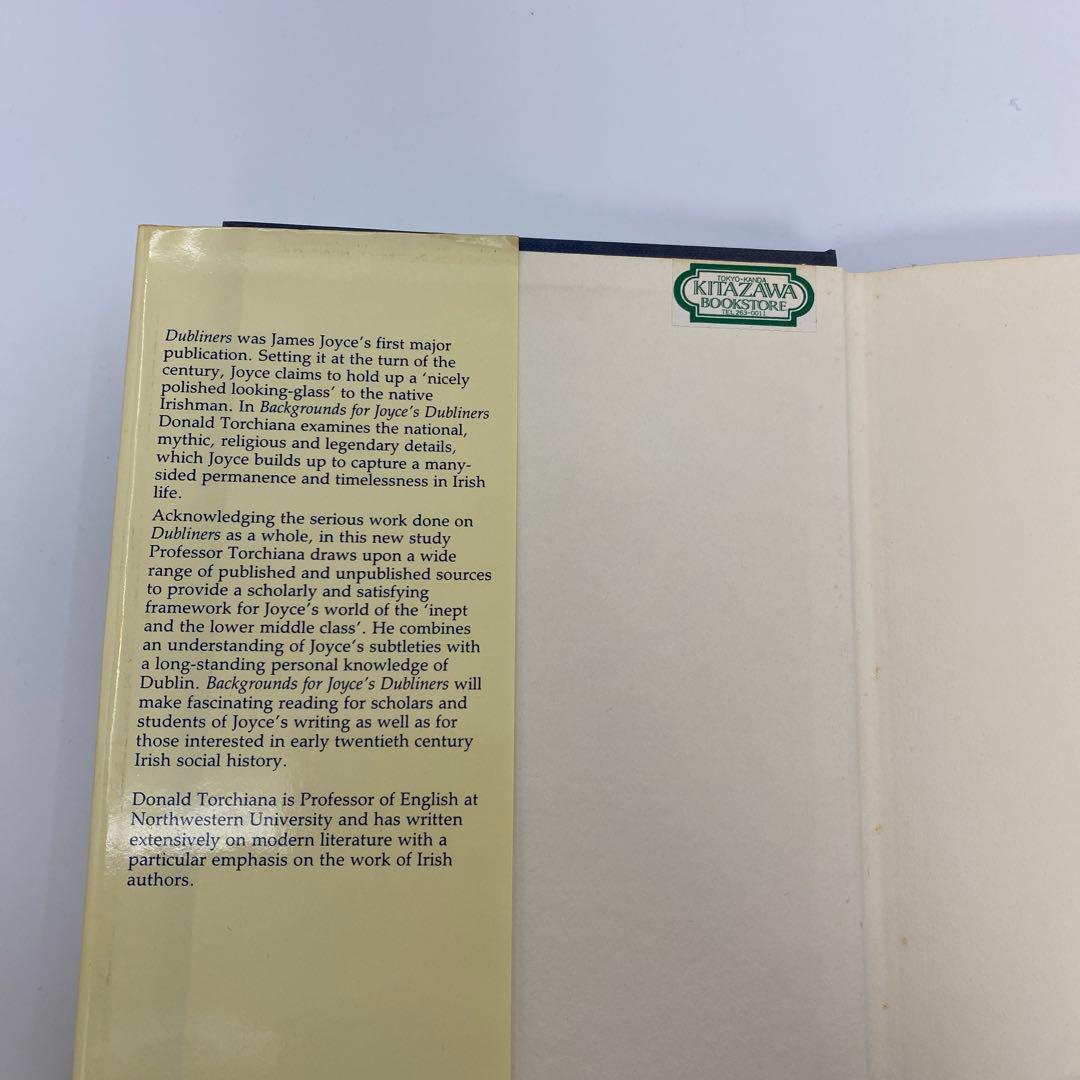 洋書 Backgrounds for Joyce's Dubliners