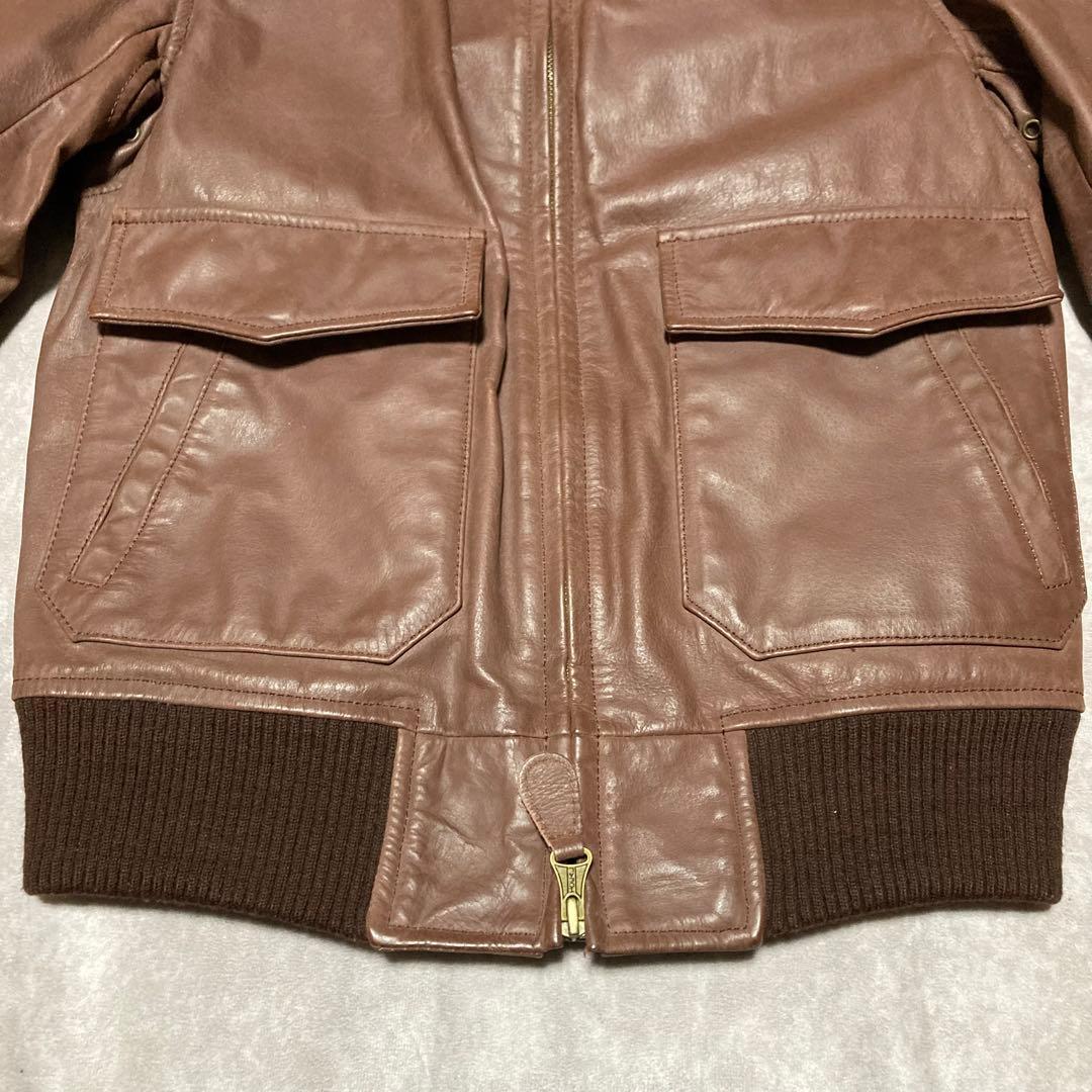 Duffers （M） A-2　フライトジャケット　カウレザー　本革　ブラウン