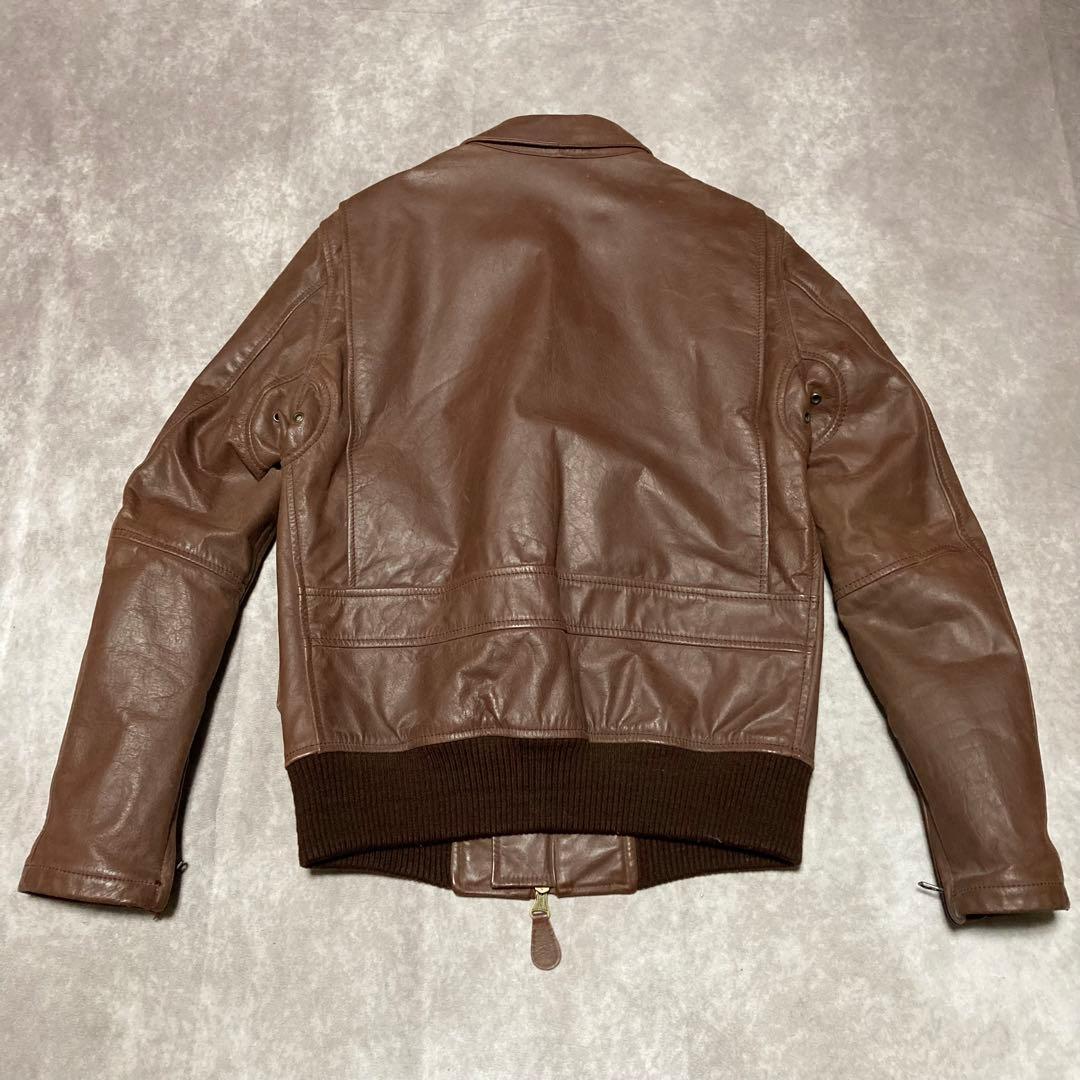 Duffers （M） A-2　フライトジャケット　カウレザー　本革　ブラウン
