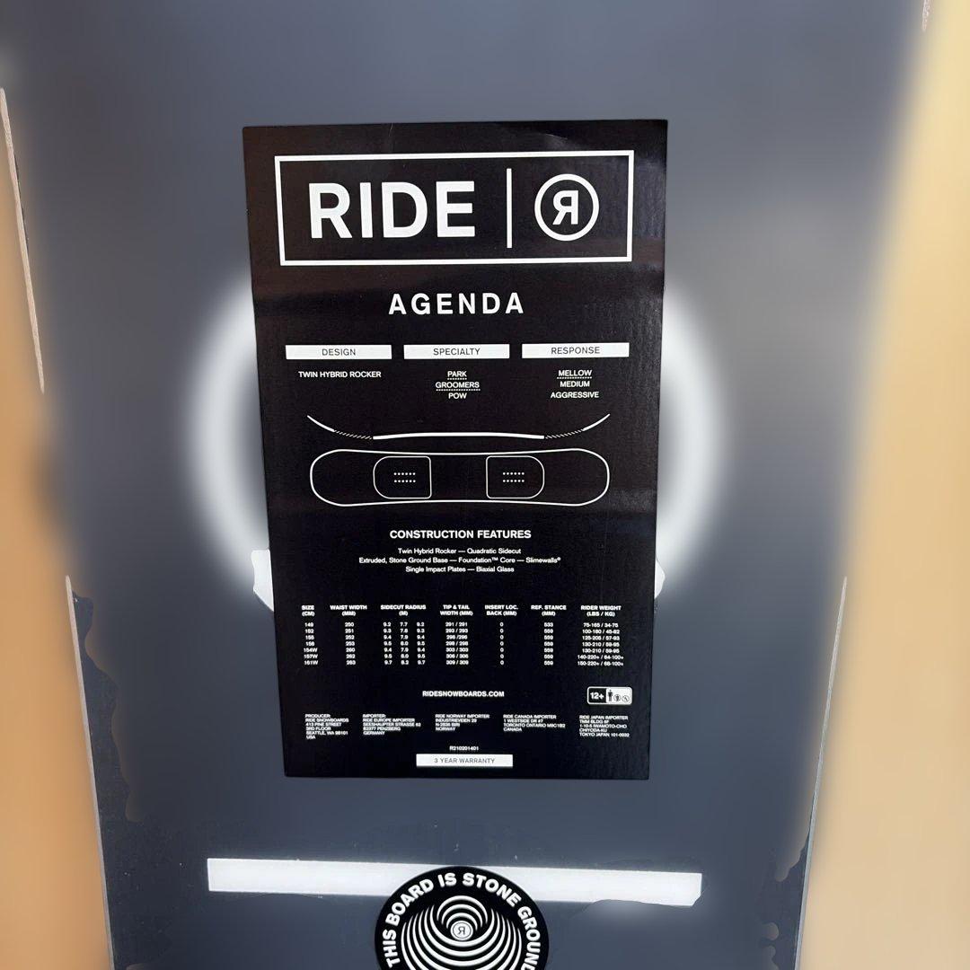 RIDE スノーボード ビンディングセット155cm 【新品未使用】