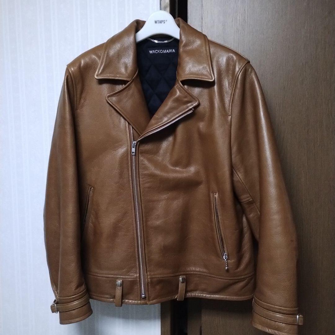 WACKO MARIA レザー ダブルライダース　ワコマリア