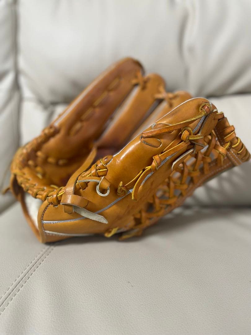 ご予約済み　ザナックス　硬式 野球グローブ 左投げ用　外野手　収納袋付き