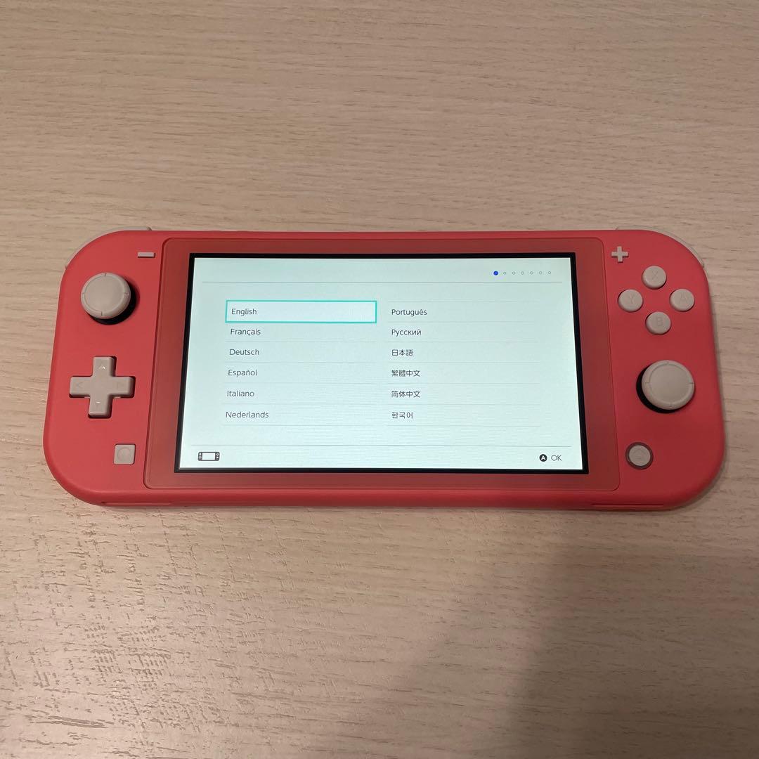 Nintendo Switch Lite コーラルピンク 美品 箱・充電器付き