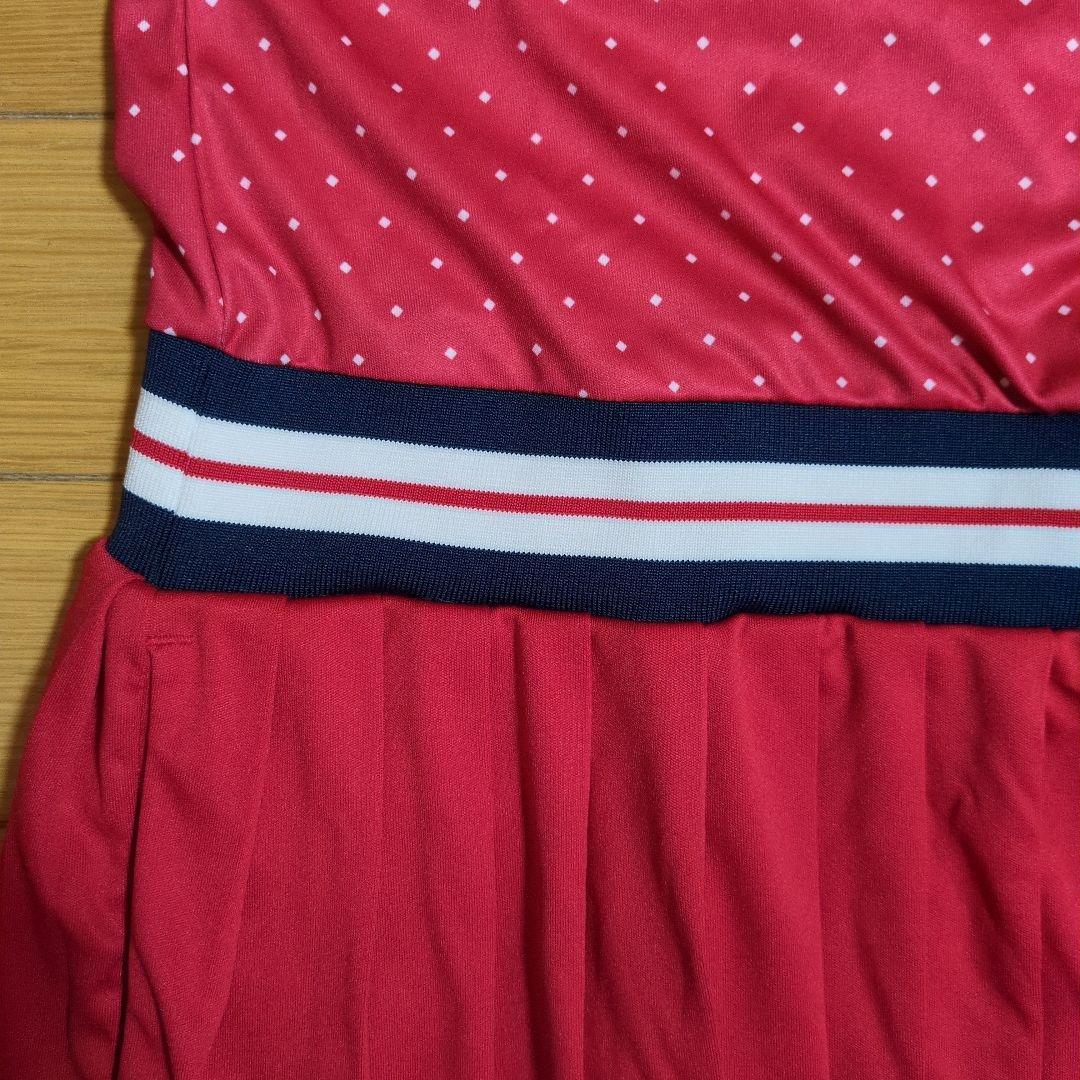 FILA ドット柄レッドワンピース　L