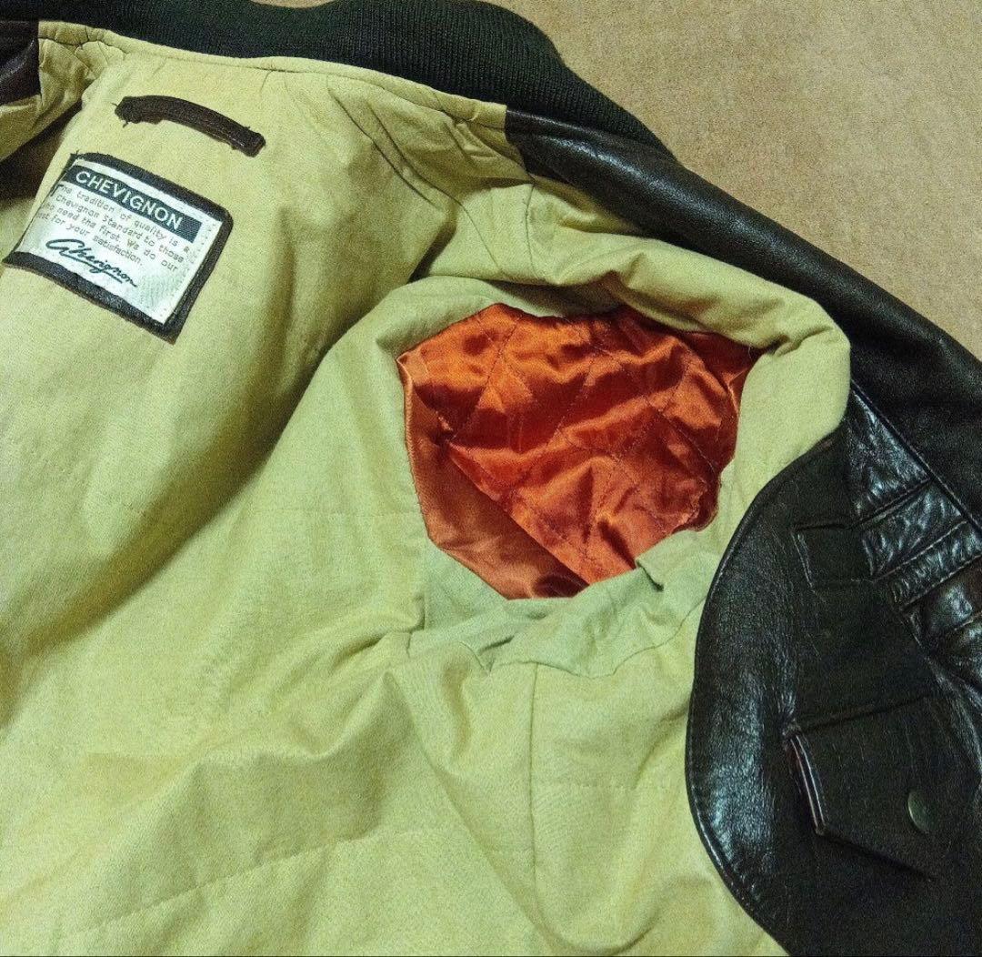 ま*め様 CHEVIGNON Bomber jacket 80s 90s 希少