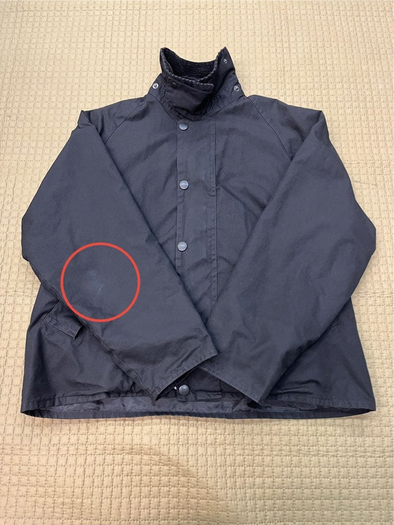BEAMS別注Barbour TRANSPORT ウォッシュド　ブラック　34
