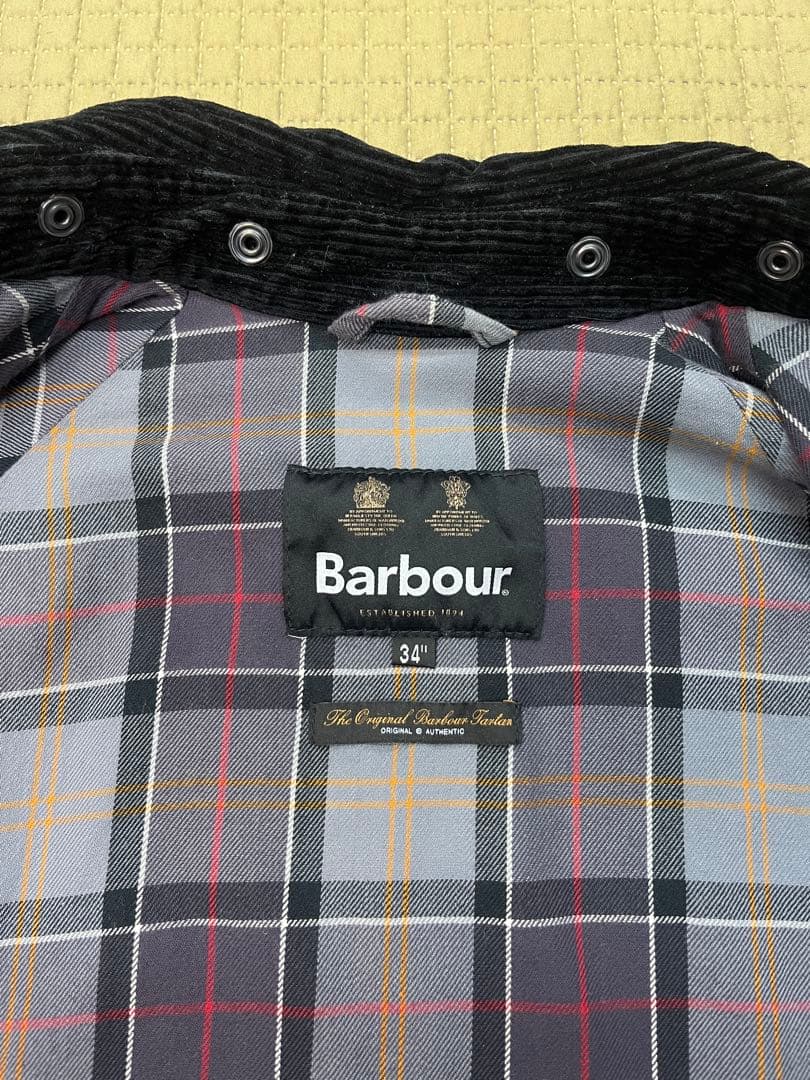 BEAMS別注Barbour TRANSPORT ウォッシュド　ブラック　34
