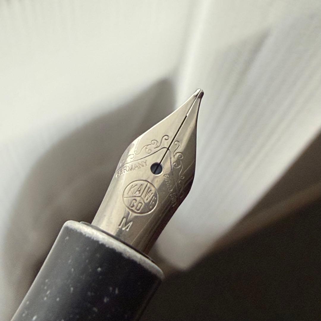 Kaweco AL Sport ブラック万年筆　ストーンウォッシュ加工