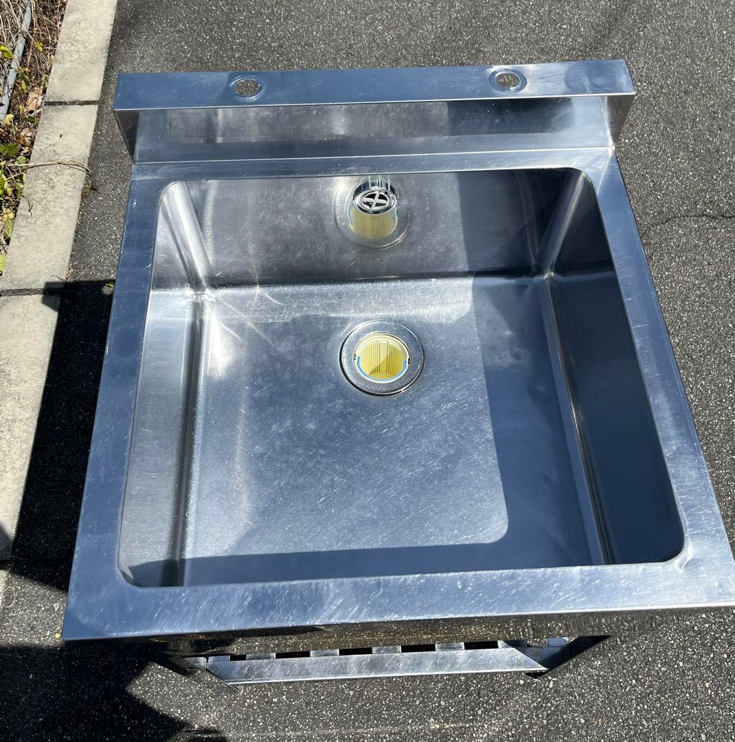 ステンレス1槽シンク　流し台　600×600×800/890