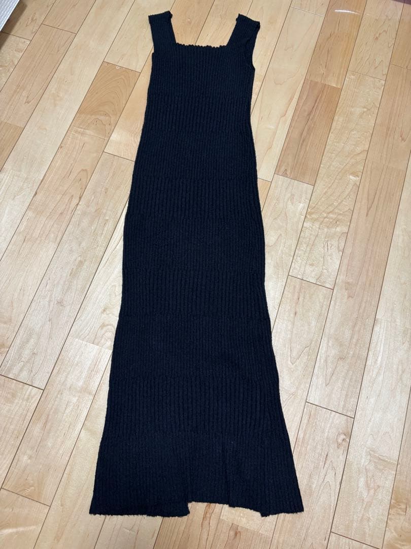 pois Rib knit onepiece リブニットワンピース