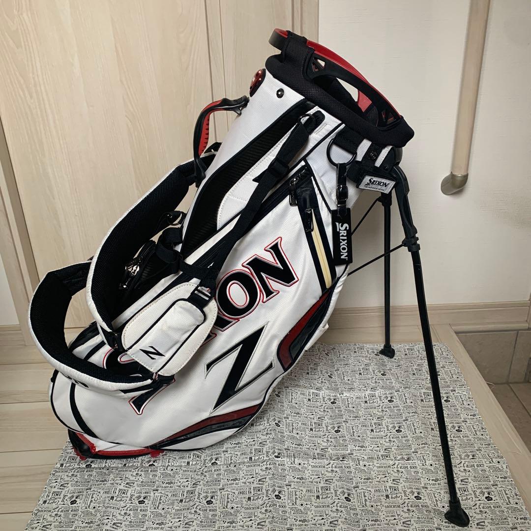 Srixon キャディバッグ ホワイト/レッド