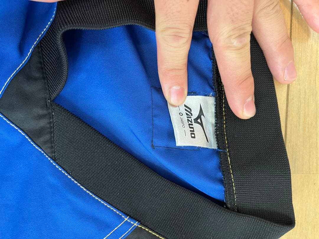 ラグビー　目黒学院高校×東京高校Mizuno 青 ピステ　ヤッケ