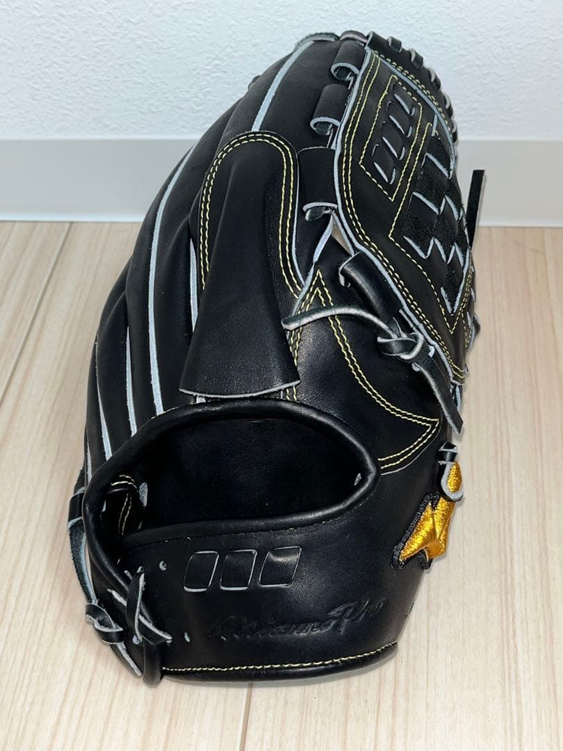 新品 型付け済 ミズノプロ 硬式グローブ 投手用 黒 5DNA