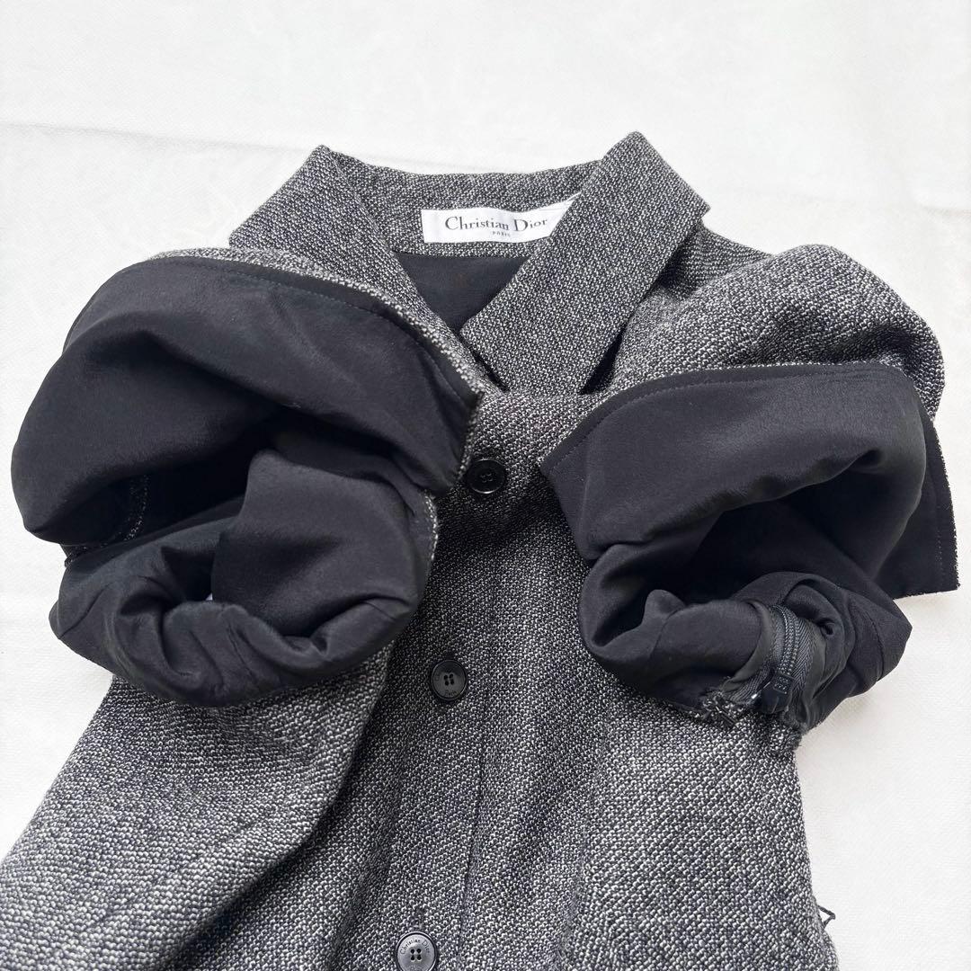 ChristianDior 2024 ツイードロングワンピース ベルト Aライン