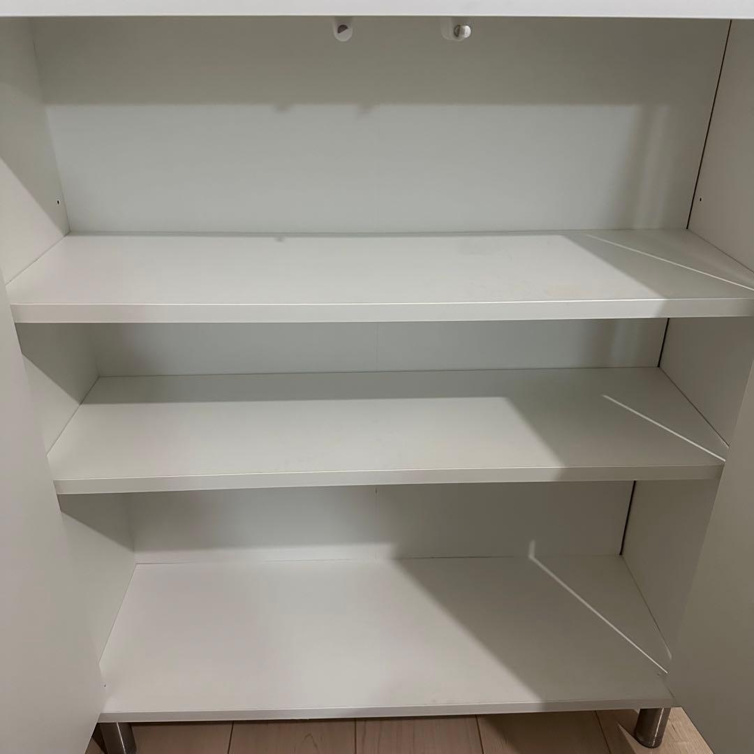 IKEA エーケト　ホワイト　奥行き25cm