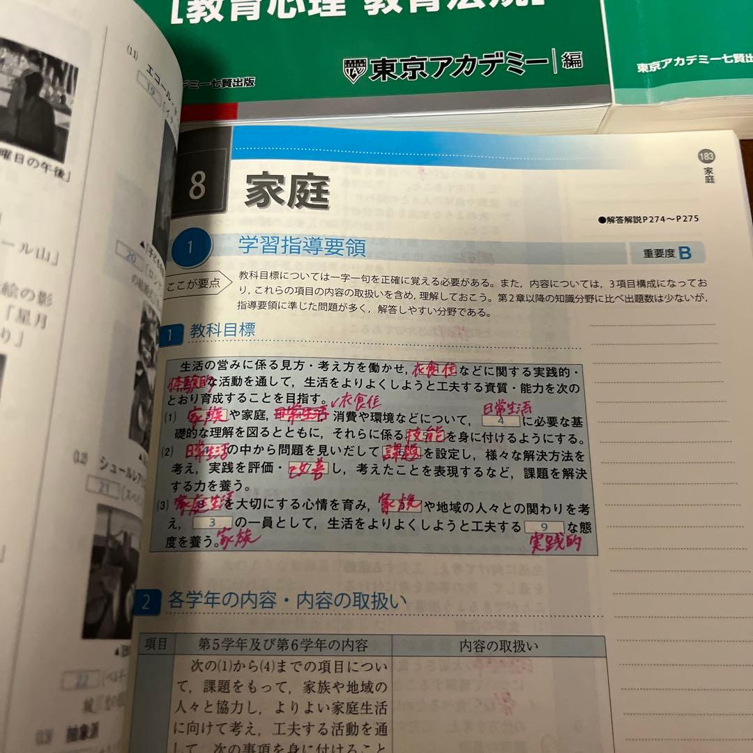 教員採用試験　参考書　13冊まとめ売り