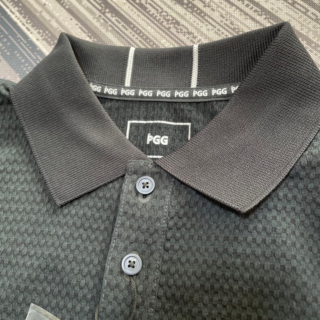 お値下げ❣️新品❣️パーリーゲイツ　PGG 黒 ポロシャツ メッシュ素材