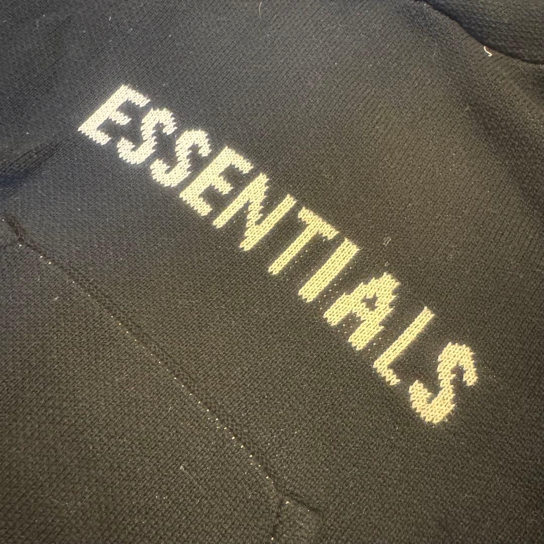 essentials エッセンシャルズ ニットパーカー ブラック XS