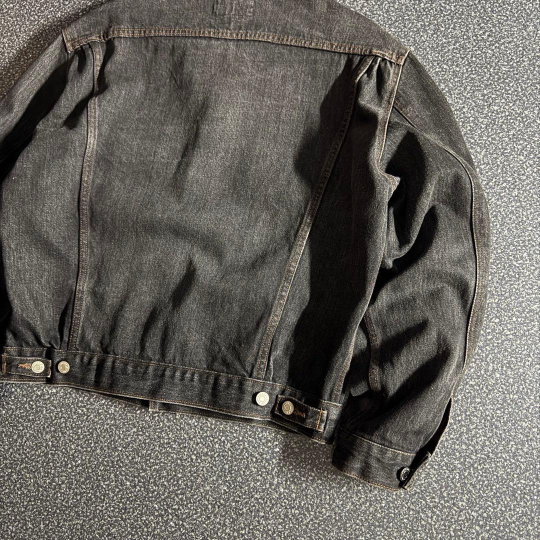 ジャケット・アウター 90s wrangler black denim trucker jacket