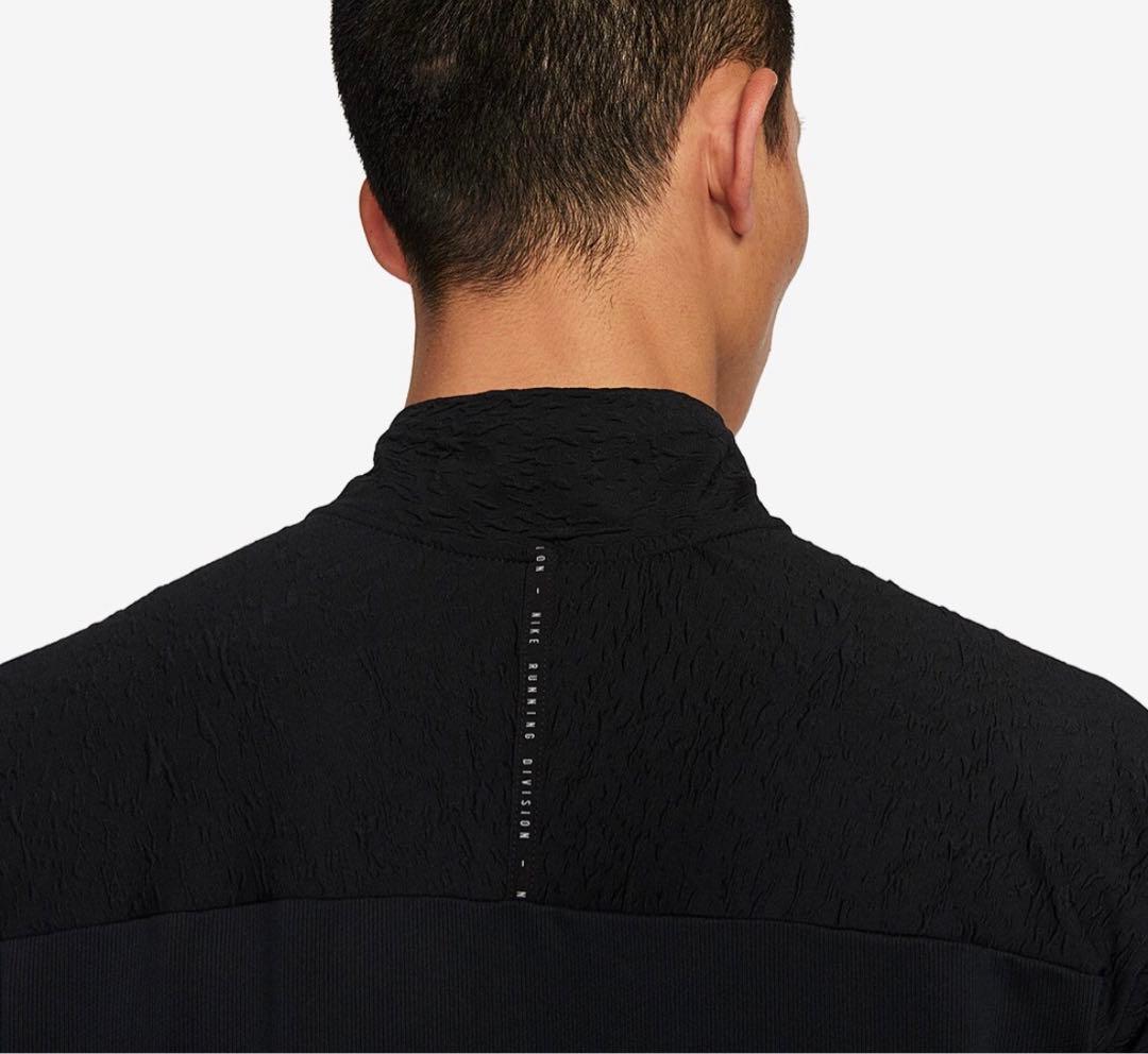 ハーフジップ NIKE RUN DIVISION シャツジャケット M ブラック