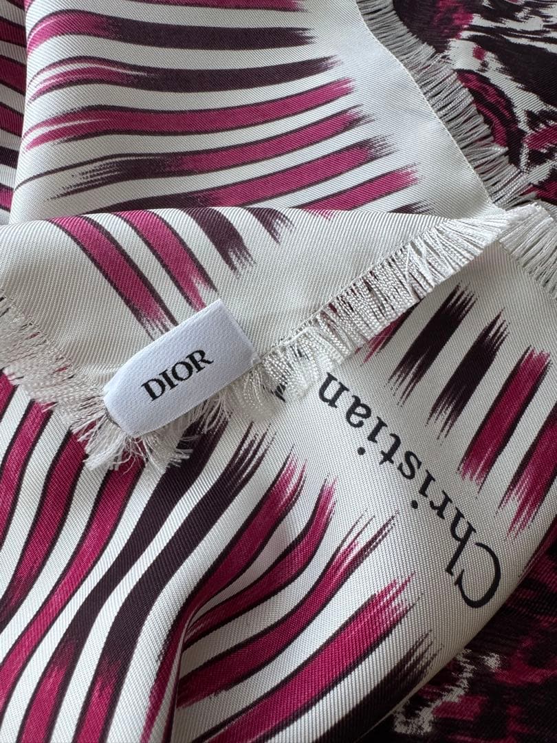 natsu☆　Dior トワルドゥジュイ柄 高級シルクスカーフ 新品