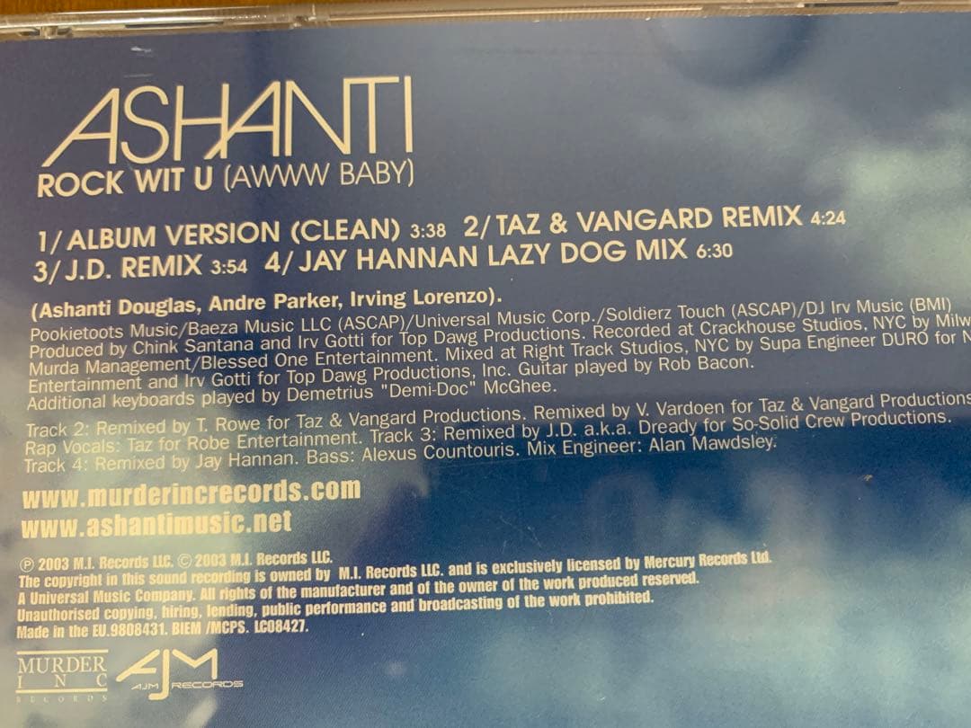Ashanti（アシャンティ）海外版アルバム1枚＋海外版シングル2枚、合計3枚！