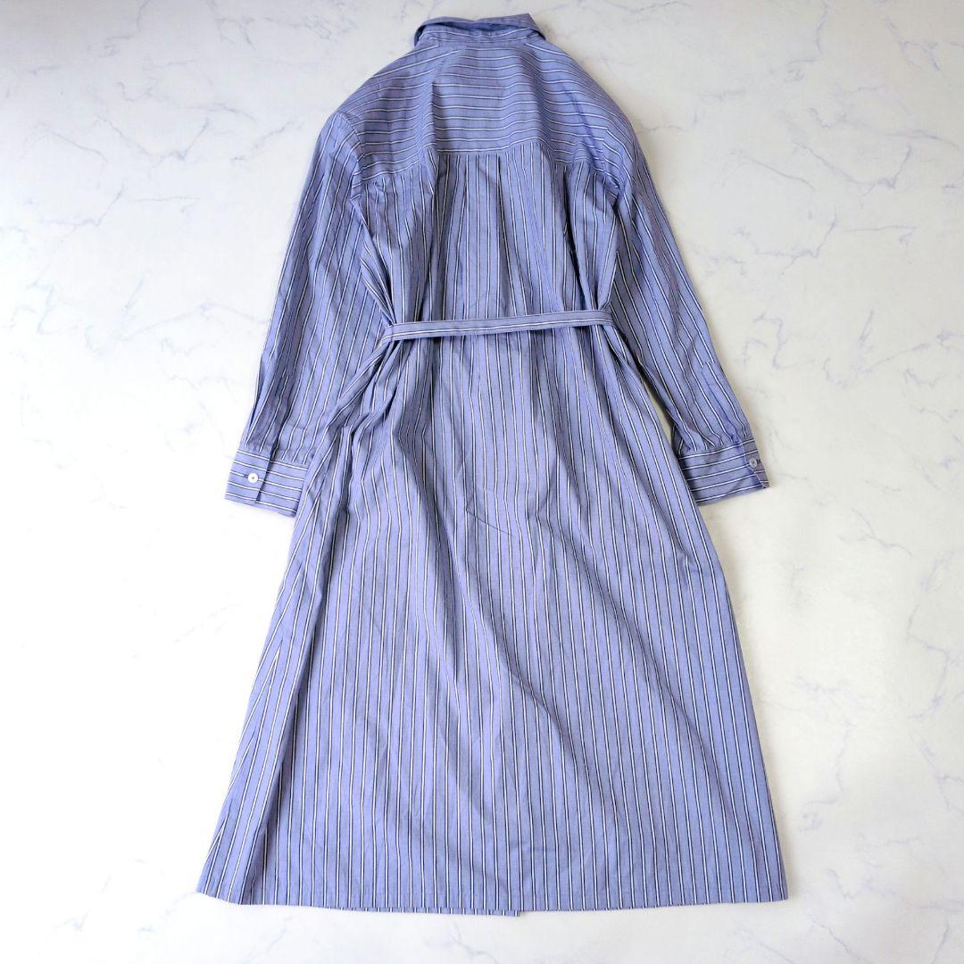 極美品✨️マッキントッシュフィロソフィ シャツワンピース ストライプ 36