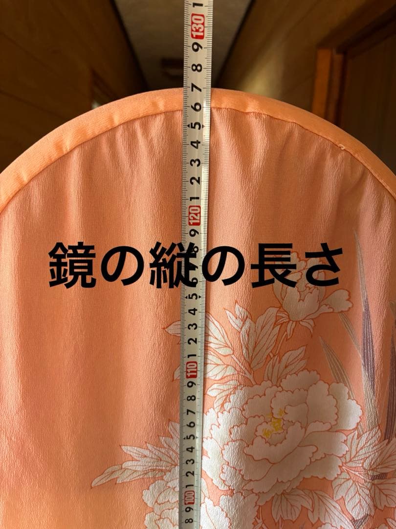 ダークブラウンオーバルスタンドミラー 昭和レトロ