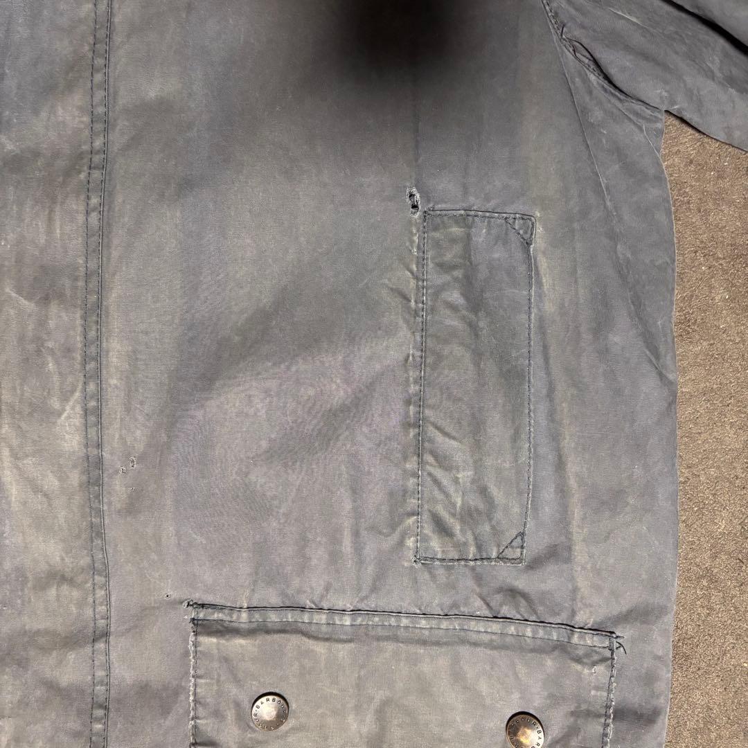 94年製 Barbour BEAUFORT サイズ42 ネイビー 3ワラント